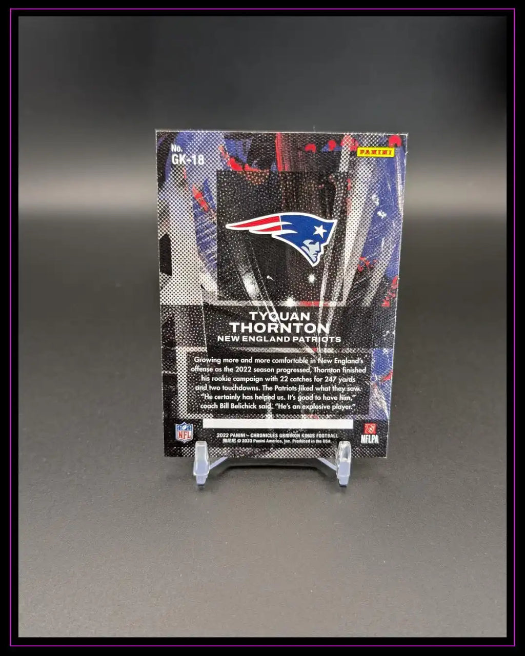 2022 Panini Chronicles #GK-18 Tyquan Thornton Gridiron Kings Bronze RC
