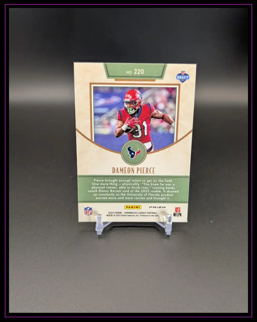 2022 Panini Chronicles #220 Dameon Pierce 2022 Panini Legacy Update Silver