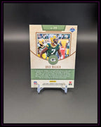 Rückseite einer NFL Trading Card mit Quay Walker, Panini 2022 Football Sammelkarte auf Ständer