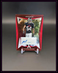 Autogramm-Trading Card Rashaan Evans Ascension Atlanta Football, rote Karte, Sammlerstück