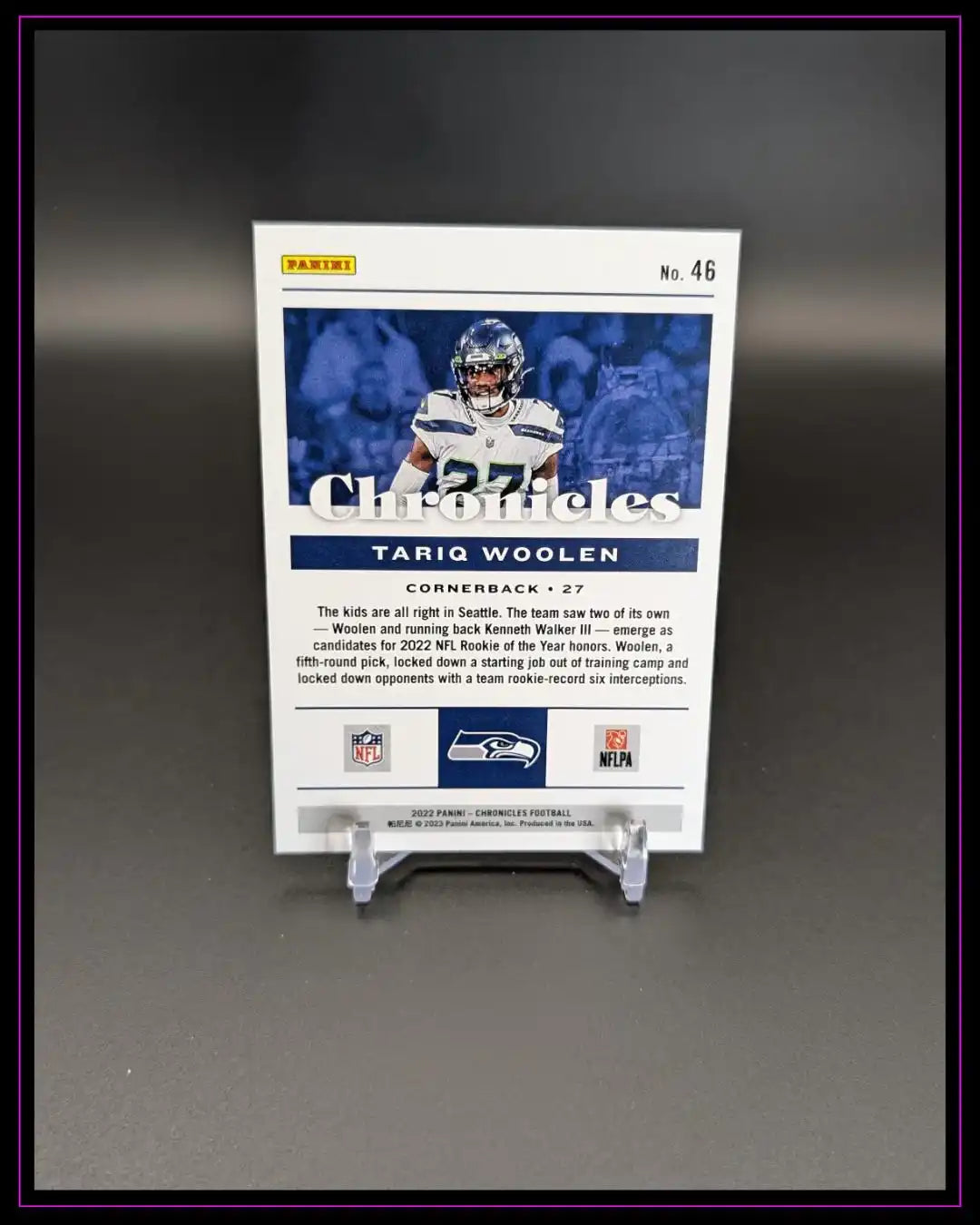 2022 Panini Chronicles #46 Tariq Woolen