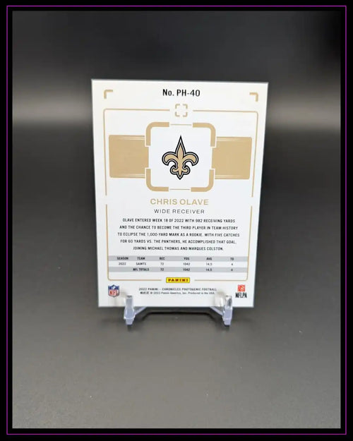 2022 Panini Chronicles #PH-40 Chris Olave Photogenic Teal