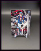 American Football Trading Card mit Spieler im Texans-Trikot, Rookie-Karte, moderne Optik