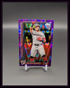 Andrés Chaparro Rookie Baseball-Trading Card Nationals lila Holo-Effekt, limitiertes Sammlerstück