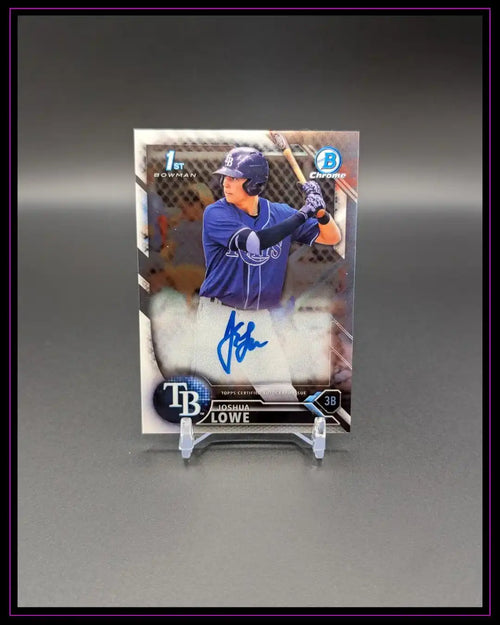 2016 Bowman Draft #CDA-JL Joshua Lowe Chrome Draft Pick Autographs