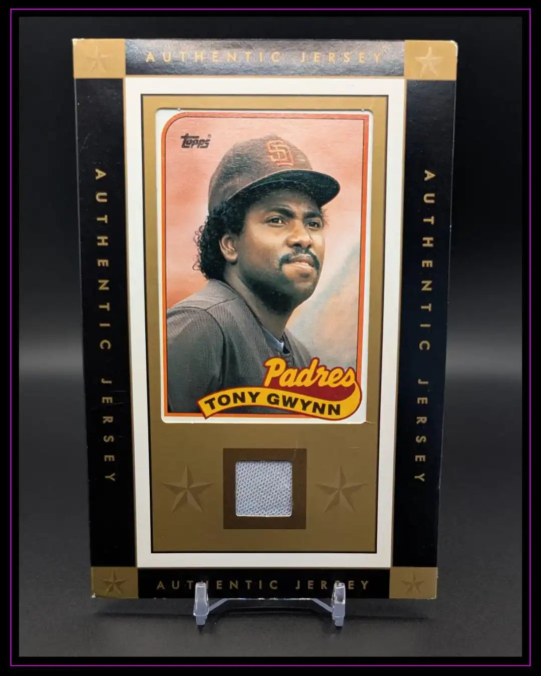 Vintage Sports Cards 1989 Topps Tony Gwynn Authentic Jersey Pop up