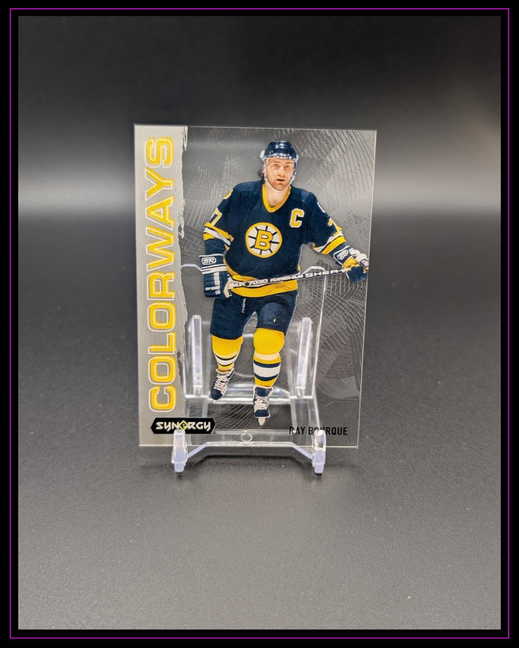 2024-25 Upper Deck Synergy #L-36 Ray Bourque Colorways Neon Yellow
