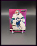 Eishockey Trading Card Thatcher Demko Vancouver Canucks lila Hintergrund Sammlerstück