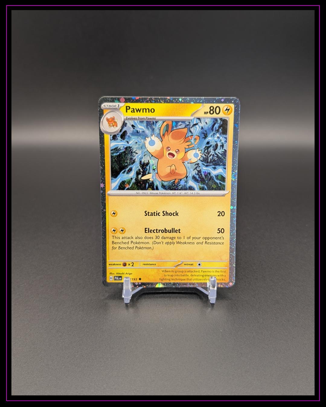 Pokemon SV02: Paldea Evolved #075/193 Pawmo Cosmos Foil ENG
