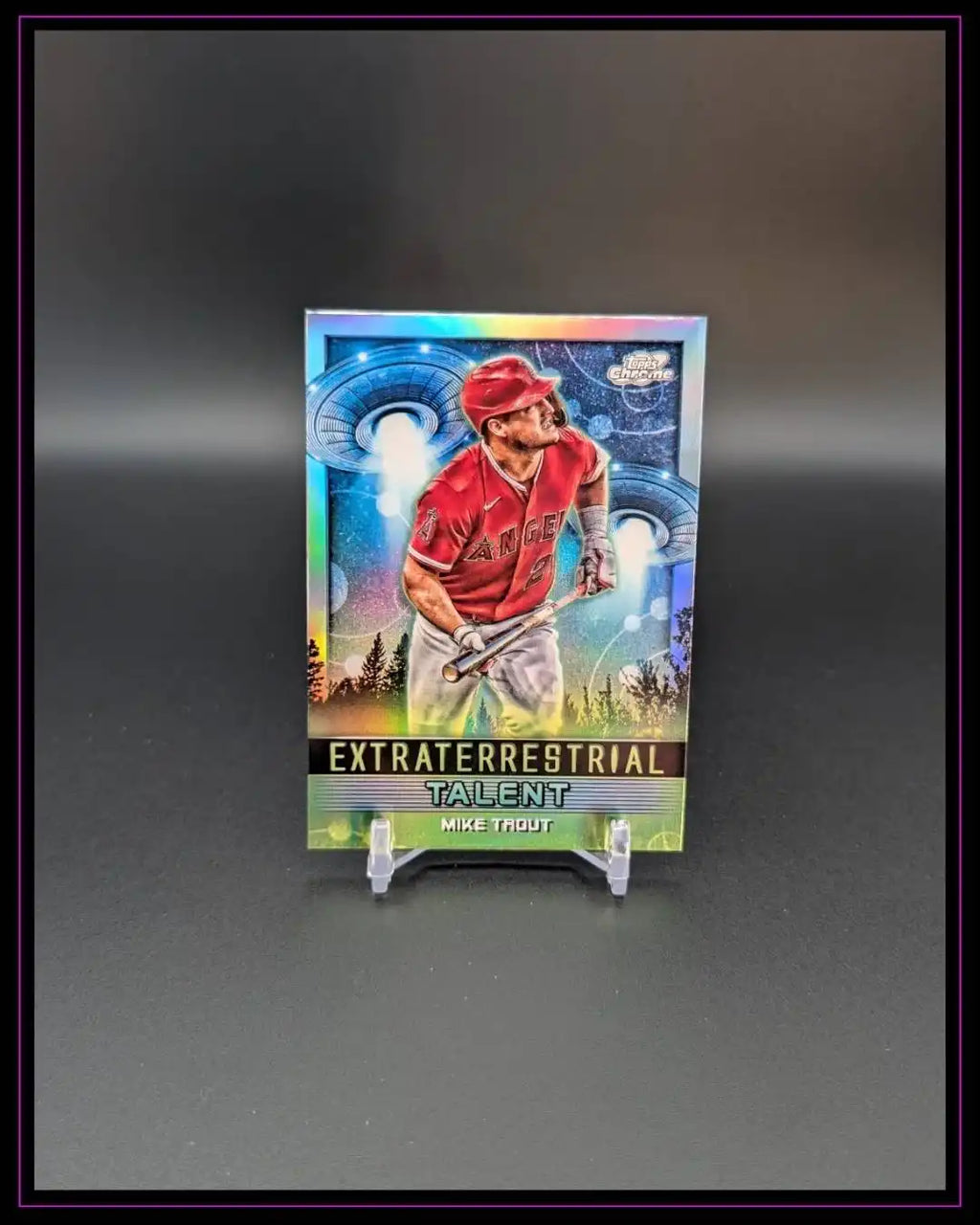 2024 Topps Chrome Cosmic #ET-10 Mike Trout Extraterrestrial Talent