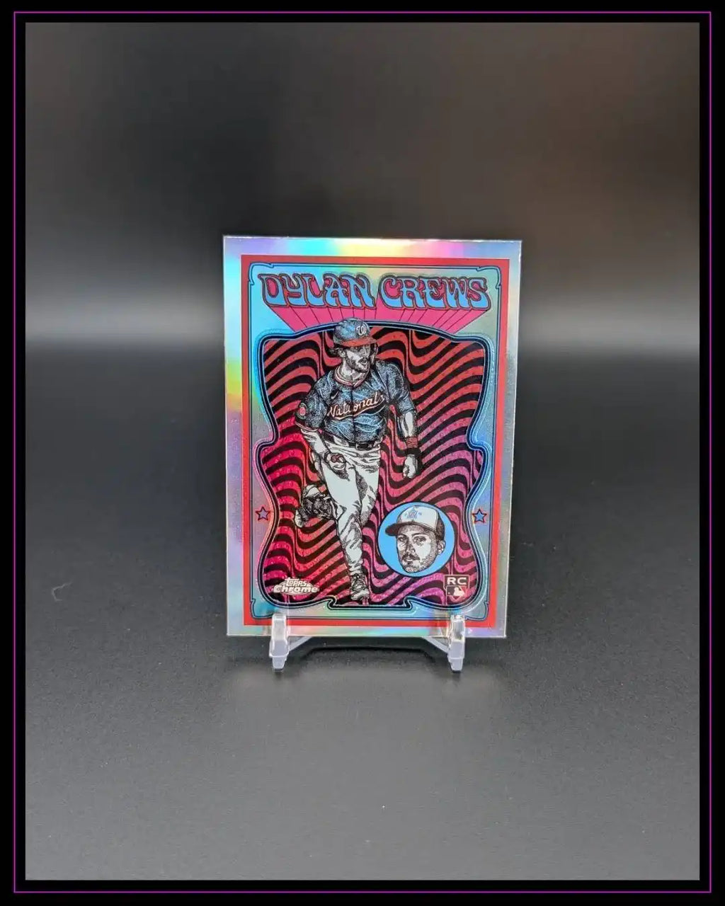 2025 Topps Chrome #UV-10 Dylan Crews Ultra Violet All-Stars RC