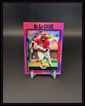 2025 Topps Archives #271 Elly De La Cruz Pink Foilboard