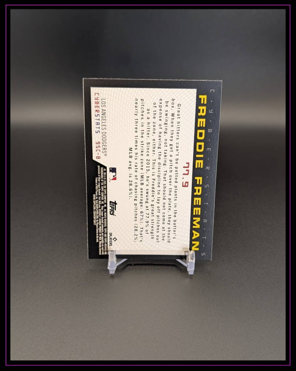 2025 Topps Archives #95C-8 Freddie Freeman 1995 Topps Cyberstats