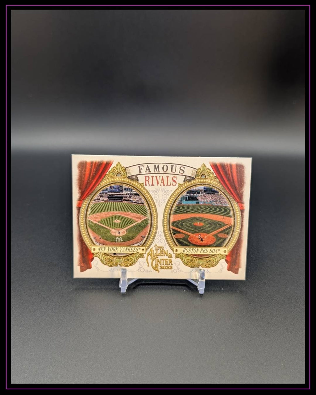 2022 Topps Allen & Ginter #FR-5 New York Yankees / Boston Red Sox Famous Rivals