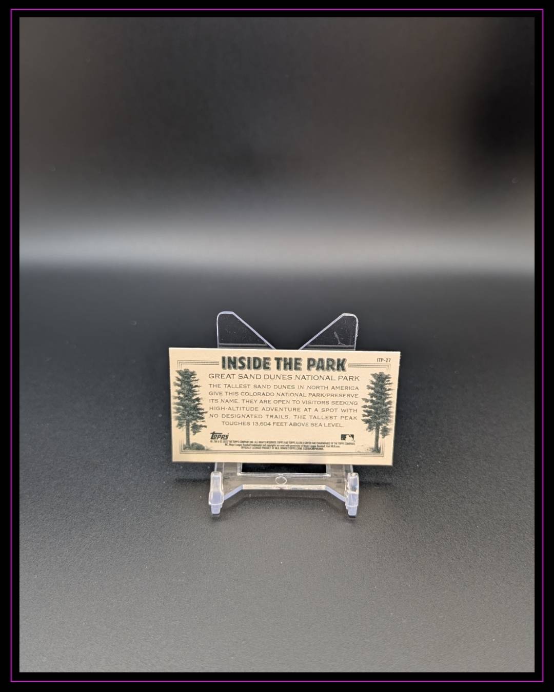 2022 Topps Allen & Ginter #ITP-27 Great Sand Dunes National Park Mini