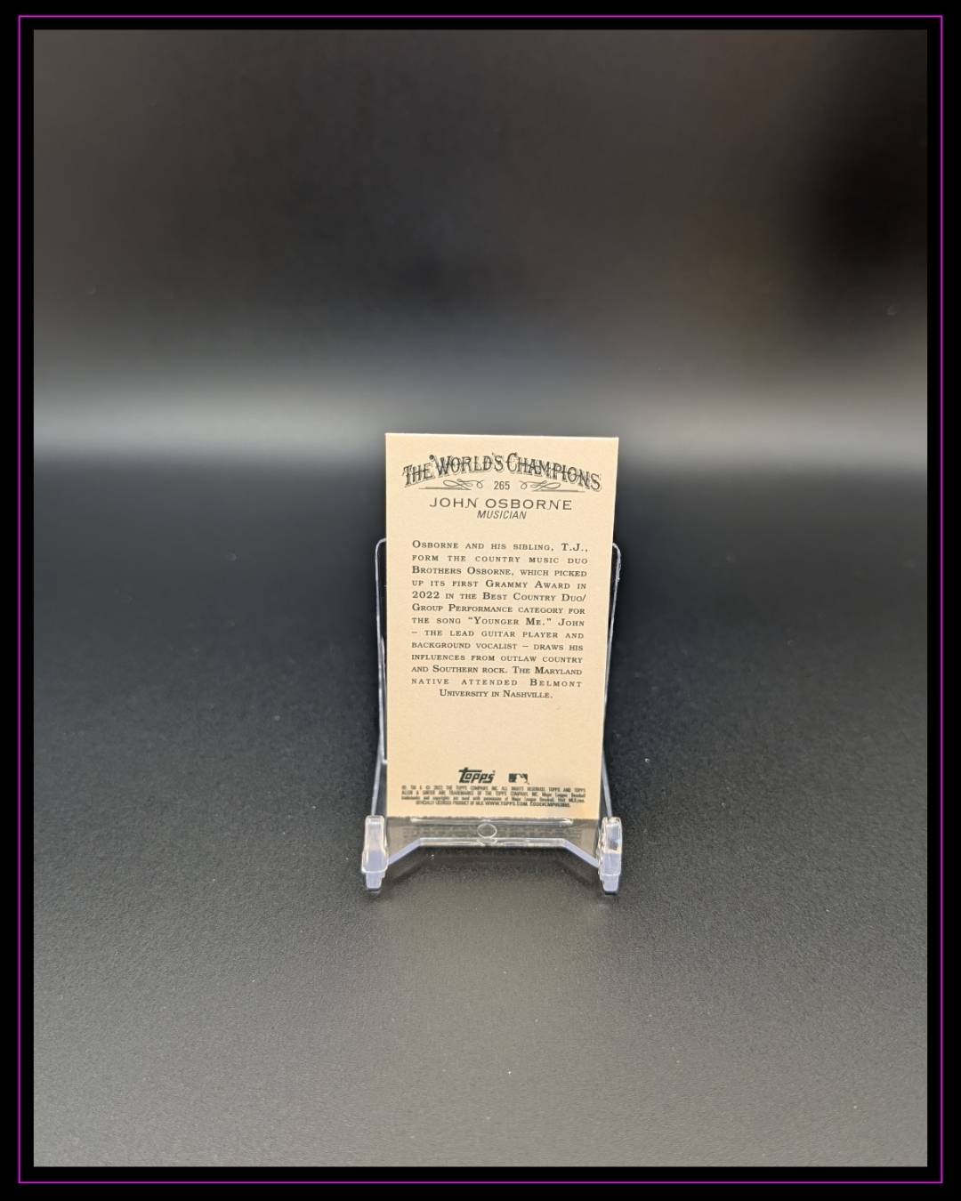 2022 Topps Allen & Ginter #265 John Osborne Mini