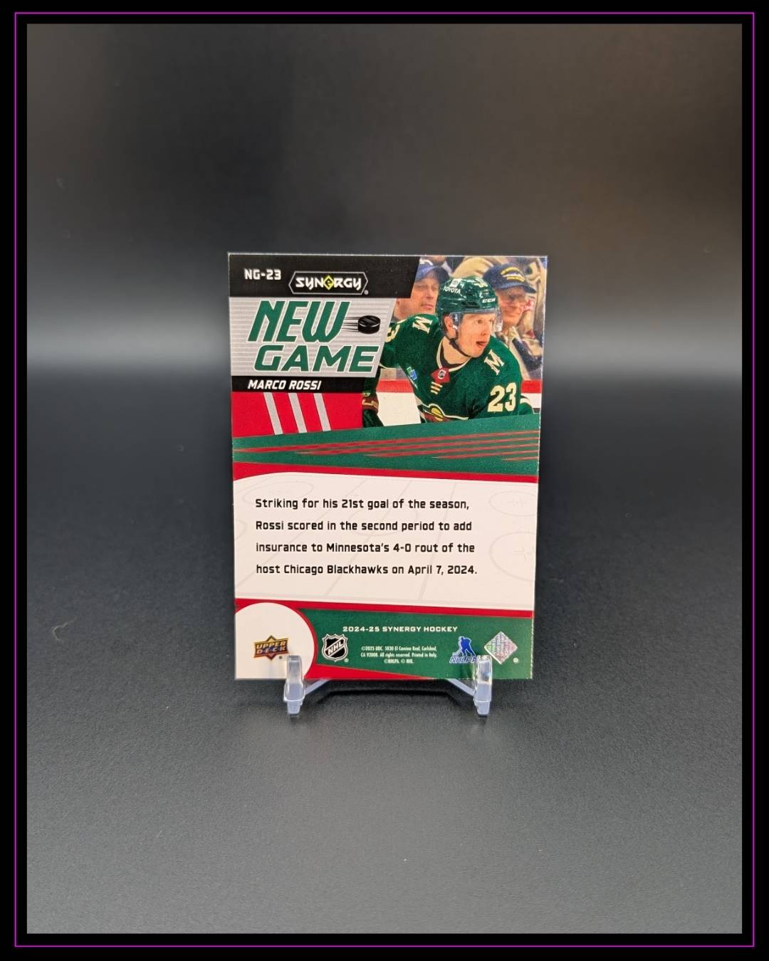 2024-25 Upper Deck Synergy #NG-23 Marco Rossi New Game