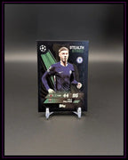 Cole Palmer Trading Card mit Chelsea-Logo, Fußballspieler, Stealth Strike Design, Topps Sammelkarte