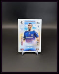 Fußball Trading Card Ashley Cole Cup Champion, Chelsea, Topps, auf schwarzem Hintergrund