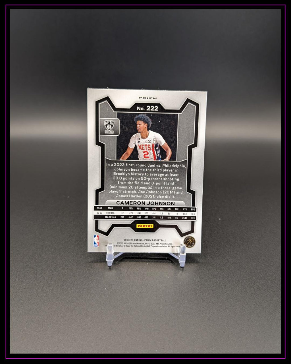 2023-24 Panini Prizm #222 Cameron Johnson Prizms Red