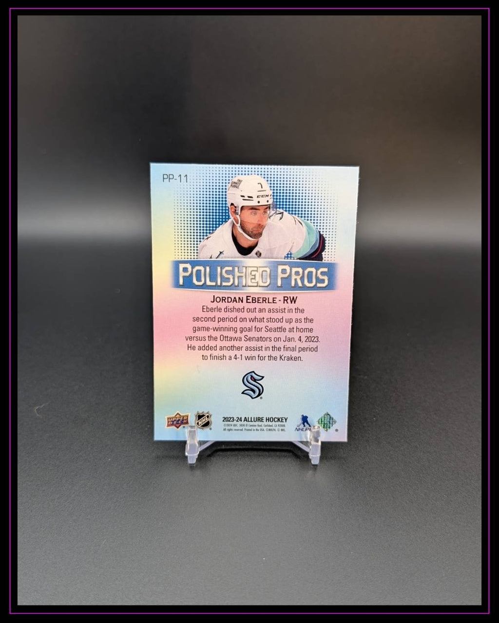 2023-24 Upper Deck Allure #PP-11 Jordan Eberle Polished Pros