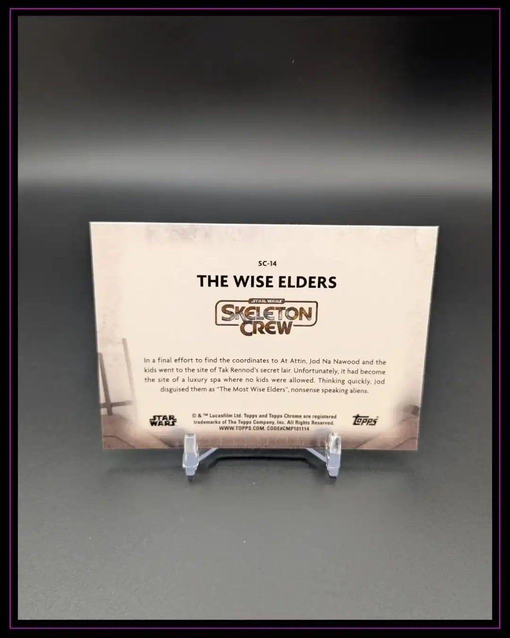 2025 Topps Chrome Star Wars #SC-14 The Wise Elders Skeleton Crew