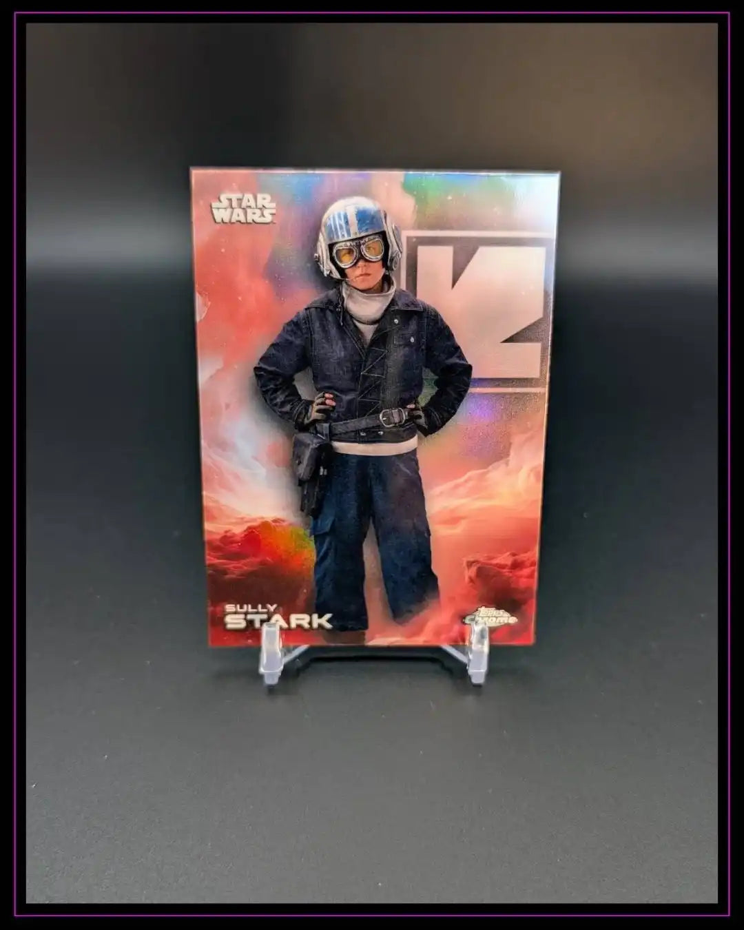 2025 Topps Chrome Star Wars #172 Sully Stark Rainbow Refractor