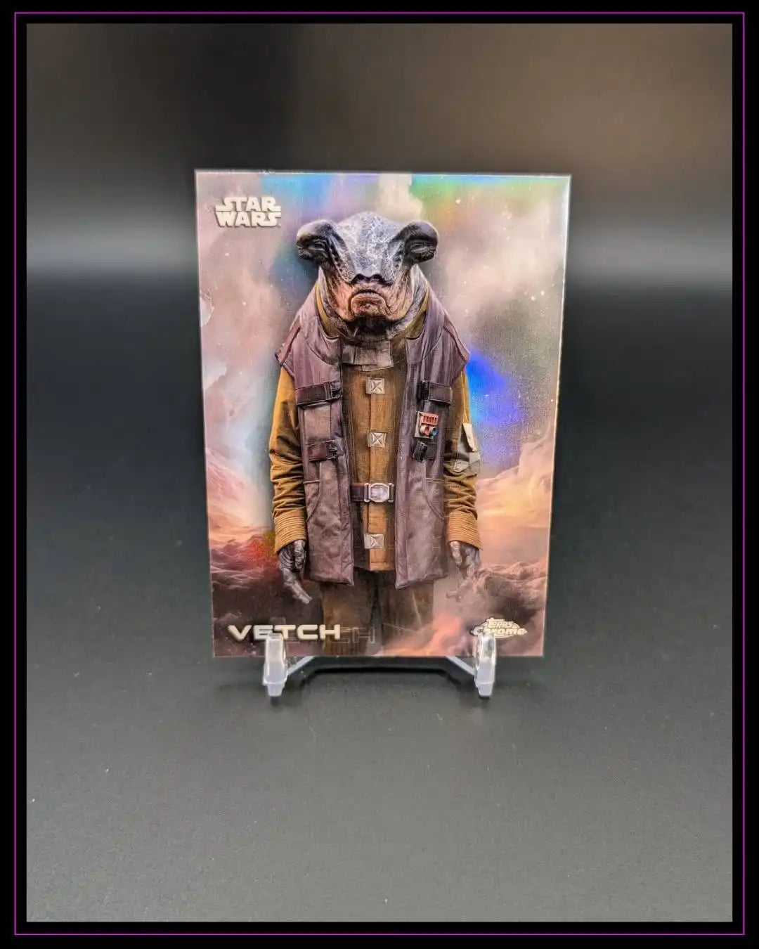 2025 Topps Chrome Star Wars #189 Vetch Rainbow Refractor