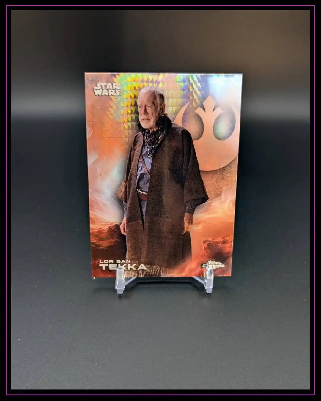 2025 Topps Chrome Star Wars #82 Lor San Tekka Prism Refractor