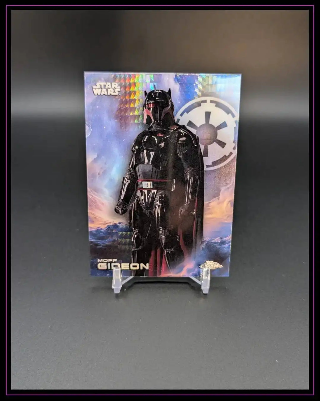 2025 Topps Chrome Star Wars #91 Moff Gideon Prism Refractor