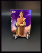 2025 Topps Chrome Star Wars #127 Kayo Organa Purple Pulsar Refractor #/199