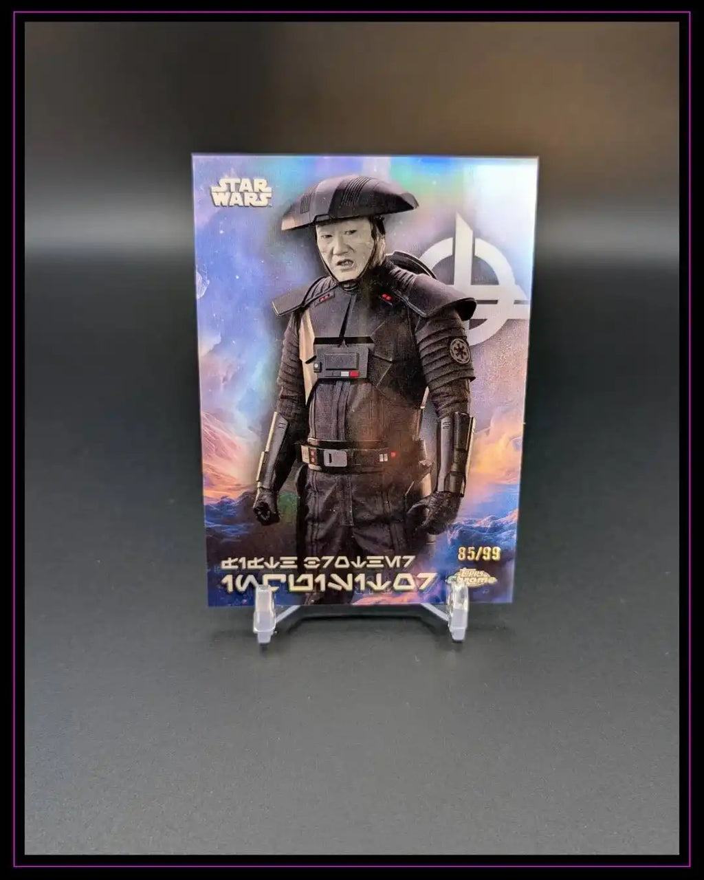 2025 Topps Chrome Star Wars #AV-43 Fifth Brother Inquisitor Aurebesh Var. #/99