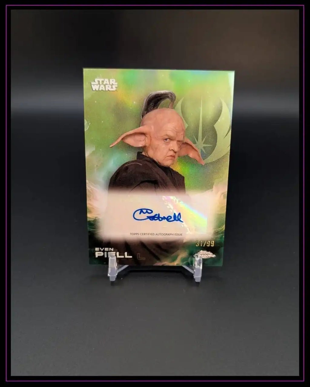 2025 TCStar Wars #A-MC Michaela Cottrell Autographs Kashyyyk Green #/99