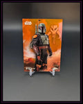 2025 Topps Chrome Star Wars #11 Boba Fett Rebel Orange Refractor #/25
