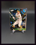 Topps Chrome Baseball-Trading Card Nick Kurtz Rookie, farbenfrohes Design, auf Display