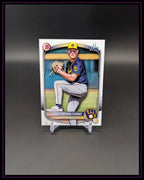 Baseball Trading Card Joshua Flores Milwaukee Brewers auf Ständer, Sport Sammelkarte