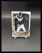 Baseball Trading Card Cooper Pratt Milwaukee Brewers auf Ständer, Schutzhülle, Sportsammelkarte