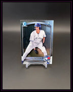Baseball Sammelkarte Tim Piasentin Toronto Blue Jays auf schwarzem Hintergrund, Trading Card