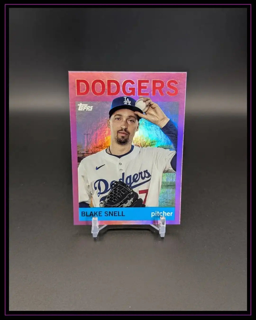 2025 Topps Archives #10 Blake Snell Pink Foilboard
