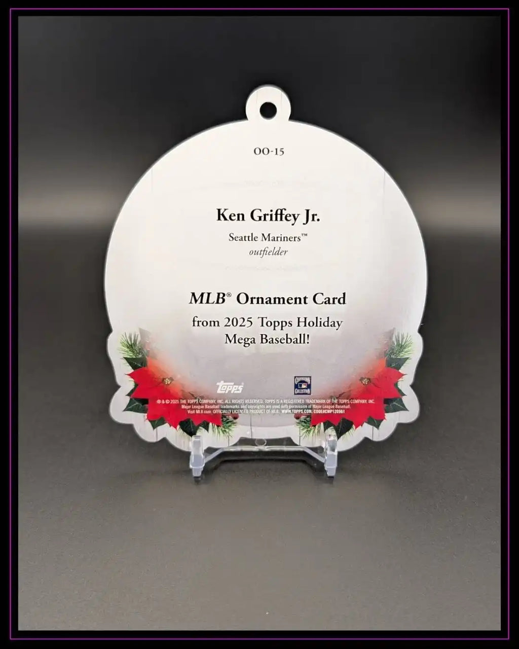 2025 Topps Holiday #OO-15 Ken Griffey Jr. Oversized Ornaments