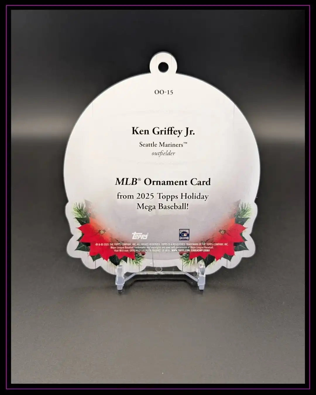 2025 Topps Holiday #OO-15 Ken Griffey Jr. Oversized Ornaments