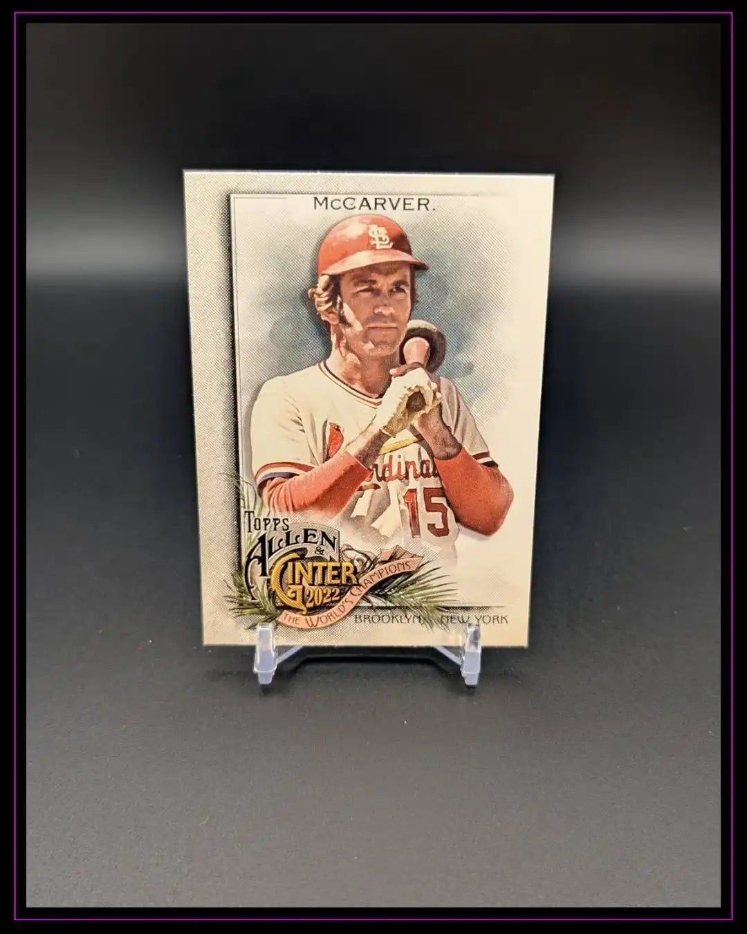 2022 Topps Allen & Ginter #302 Tim McCarver Silver Portrait