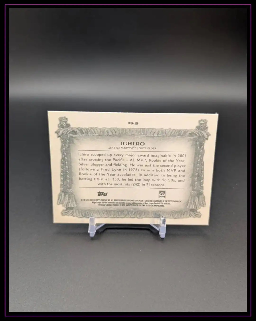 2022 Topps Allen & Ginter #BS-18 Ichiro Banner Seasons