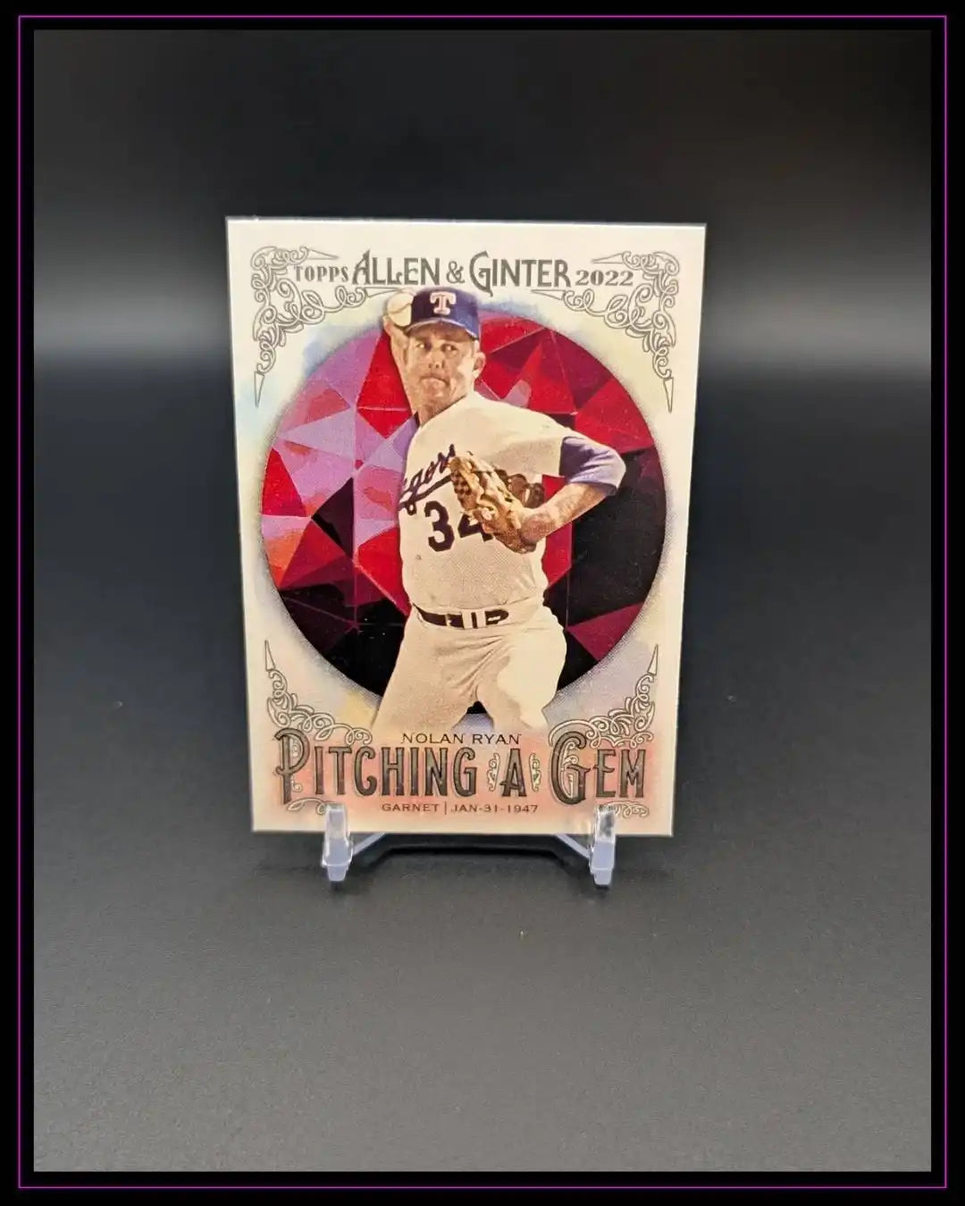 2022 Topps Allen & Ginter #PAG-7 Nolan Ryan Pitching a Gem
