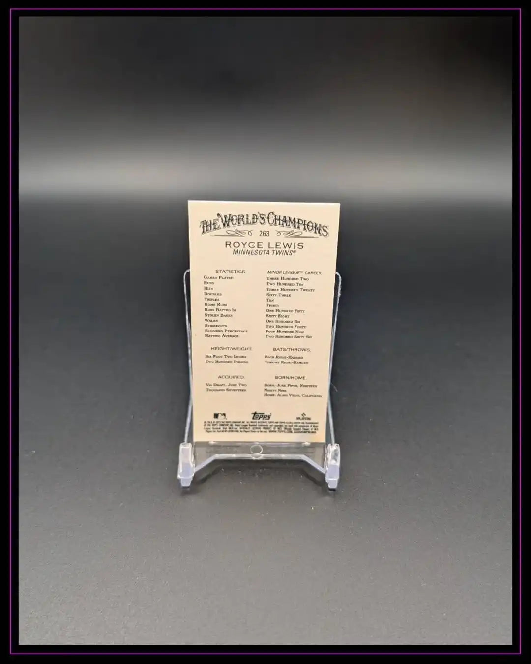 2022 Topps Allen & Ginter Chrome #263 Royce Lewis Mini