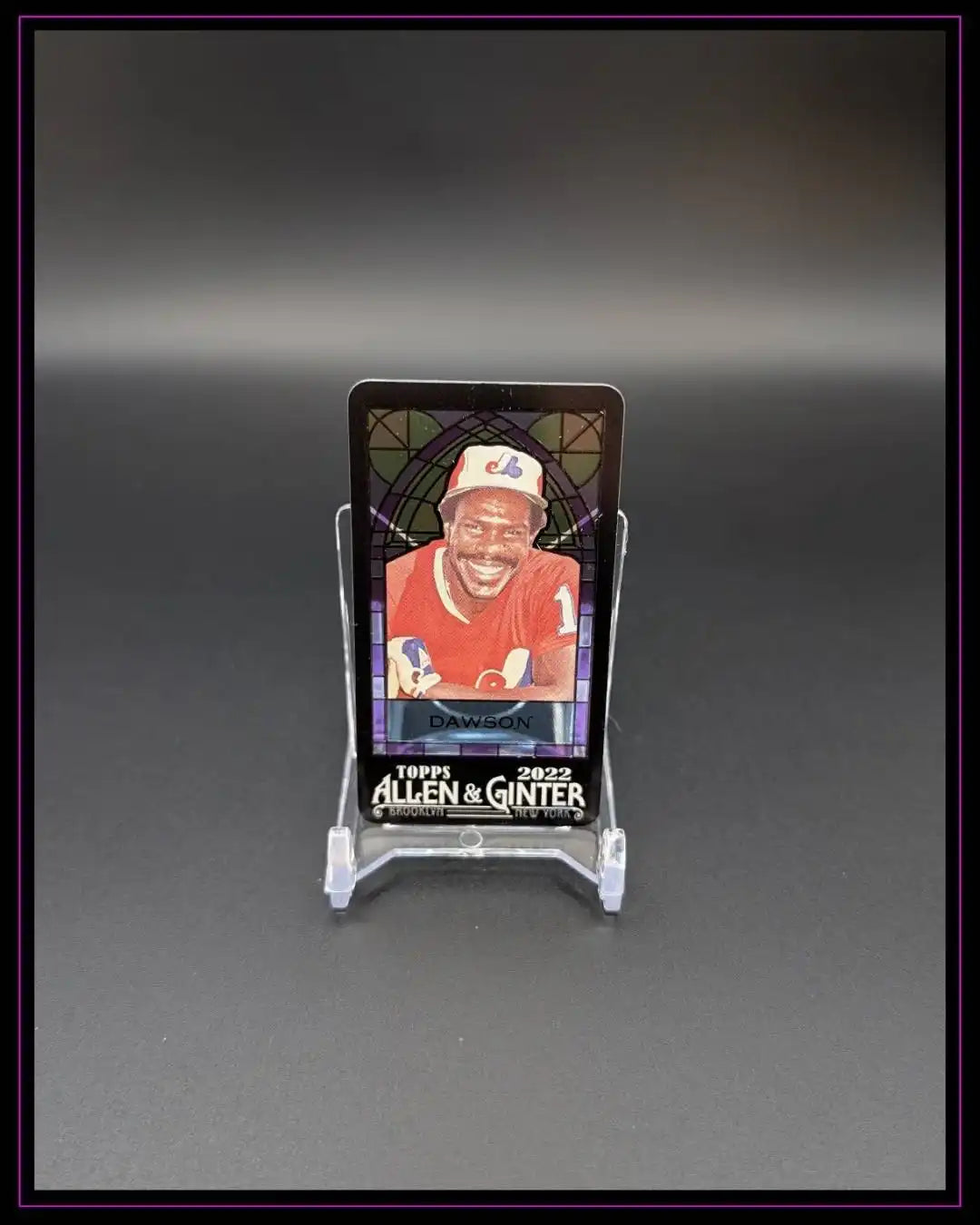 2022 Topps Allen & Ginter #116 Andre Dawson Mini Stained Glass