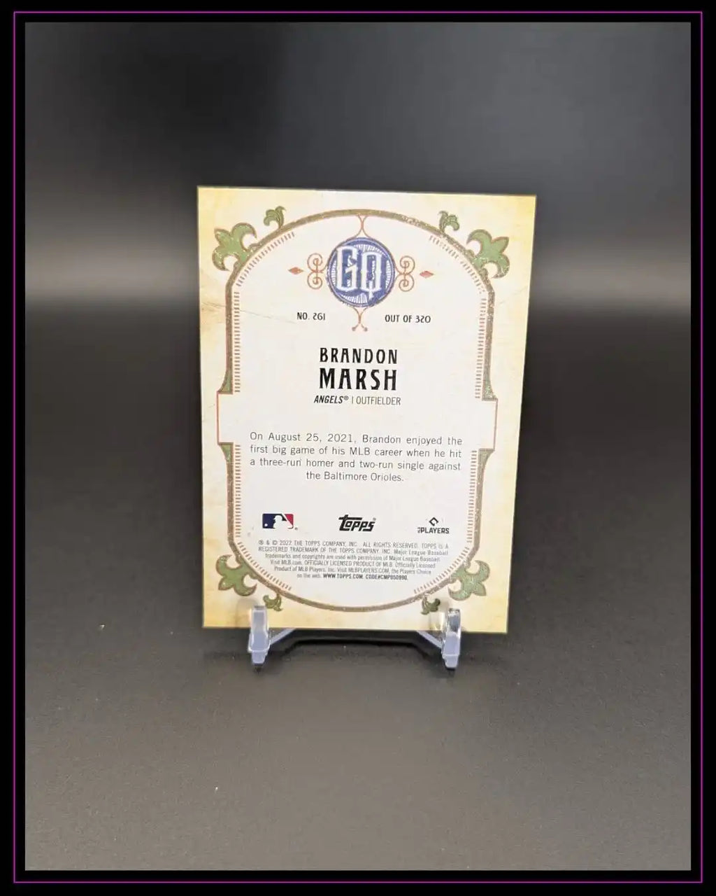 2022 Topps Gypsy Queen #261 Brandon Marsh RC