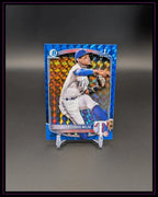 2025 Bowman #BCP-9 Esteban Mejia Chrome Prospects Blue Geometric Refractor #/150