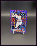 2025 Bowman #BCP-61 D'Angelo Ortiz Prospects Purple Geometric Refractor /250