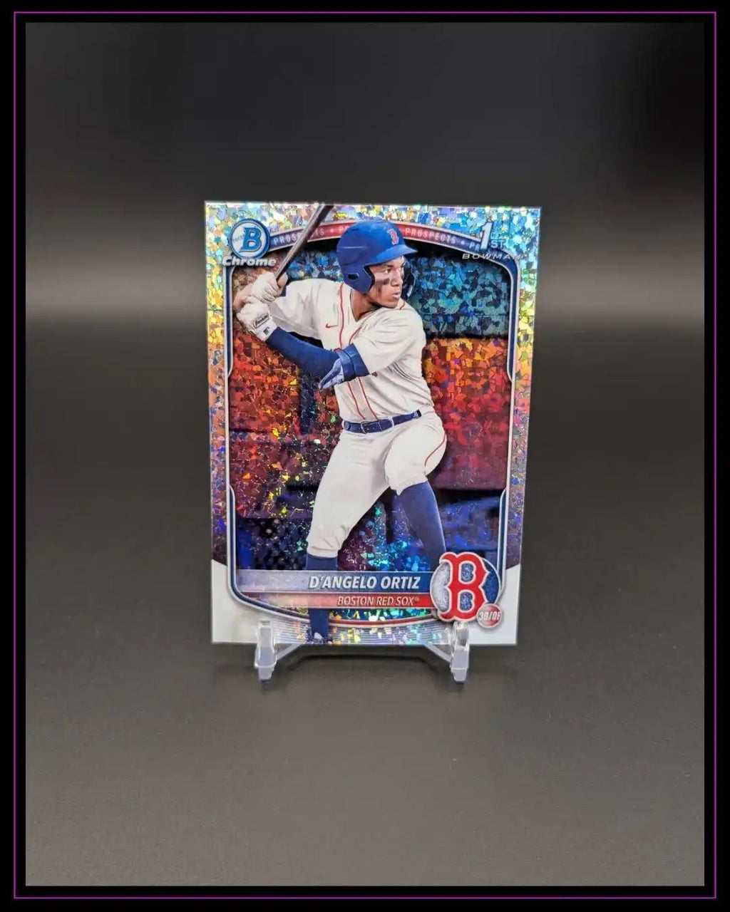 2025 Bowman #BCP-61 D'Angelo Ortiz Chrome Prospects Mini Diamond Refractor
